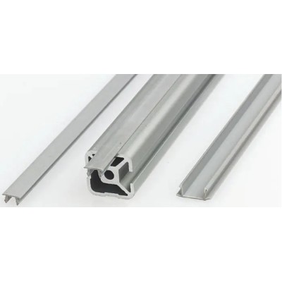 FlexLink Grey Plastic Cover Strip 7.2 mm Groove Size 3 m Length XFAC 3 T