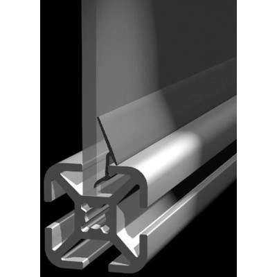 FlexLink Grey Plastic Rim Strip with 7.2 mm Groove Size and 3 m Length XFET 3 A