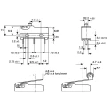 ZF Button Micro Switch with Solder Terminal, SPDT Contact, 10.1A Current, 250 V AC, IP50 Protection DB2C-A1AA