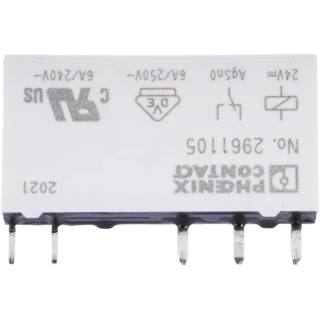 Phoenix Contact PCB Power Relay 24V DC Coil 6A Switching Current SPDT 2961105
