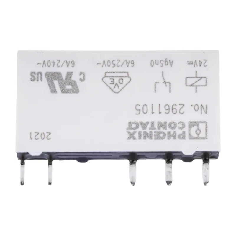 Phoenix Contact PCB Power Relay 24V DC Coil 6A Switching Current SPDT 2961105