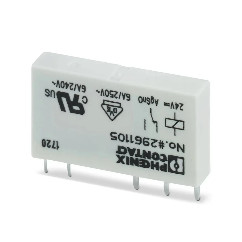 Phoenix Contact PCB Power Relay 24V DC Coil 6A Switching Current SPDT 2961105