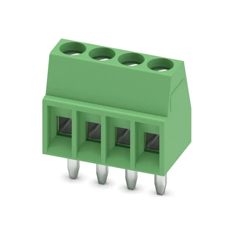 Phoenix Contact MPT 0.5/4-2.54 Series Horizontal PCB Terminal Block 4 Contact, 2.54 mm Pitch, 400V 8A 1 Row 1725672