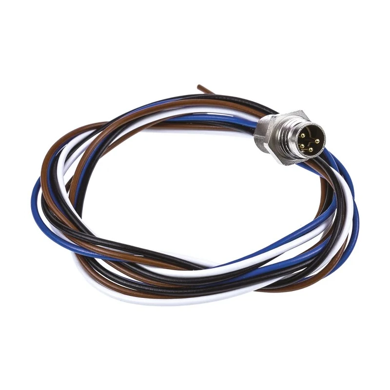 Hirschmann Sensor Actuator Cable Male 4-Way Straight to Unterminated 500 mm 30V RoHS Compliant 933147001 ELST 4408 RV FM 805