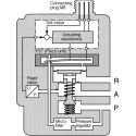 Parker Origa Pneumatic Regulator 1/8 in Port Size Aluminium Body 10 bar Max Operating Pressure 350L/min Max PS120001-080-000