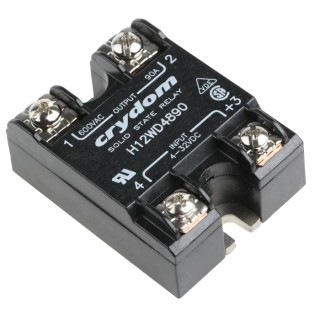 Crydom H1 Series Solid State Relay, 90 A Load Current, Panel Mount, 660 V AC Load, 32 V Control H12WD4890
