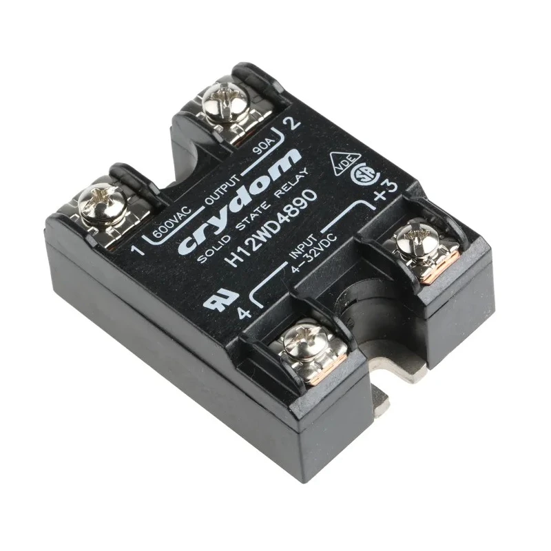 Crydom H1 Series Solid State Relay, 90 A Load Current, Panel Mount, 660 V AC Load, 32 V Control H12WD4890