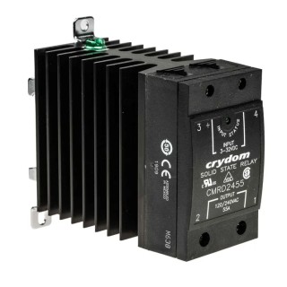 Crydom Solid State Relay 55 A Load, DIN Rail Mount, 280 V Load, 32V Control CMRD2455