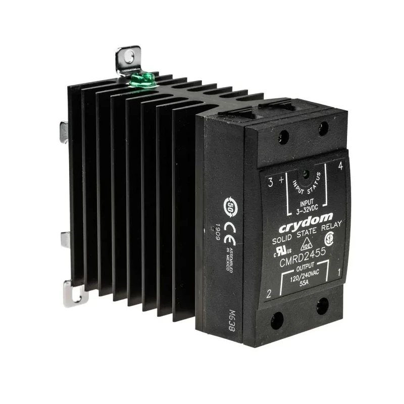 Crydom Solid State Relay 55 A Load, DIN Rail Mount, 280 V Load, 32V Control CMRD2455