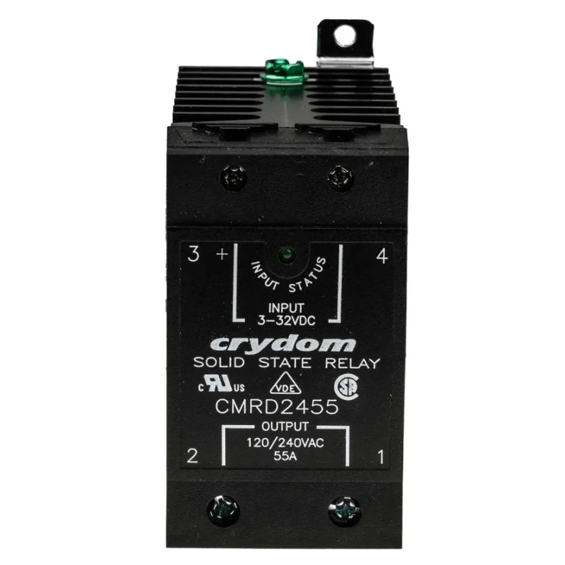 Crydom Solid State Relay 55 A Load, DIN Rail Mount, 280 V Load, 32V Control CMRD2455