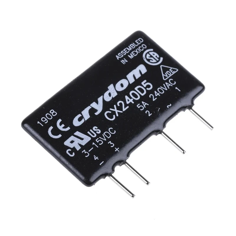 Crydom Crydom CX Series Solid State Relay 5 A Load PCB Mount 280 V AC Load 15V DC Control CX240D5