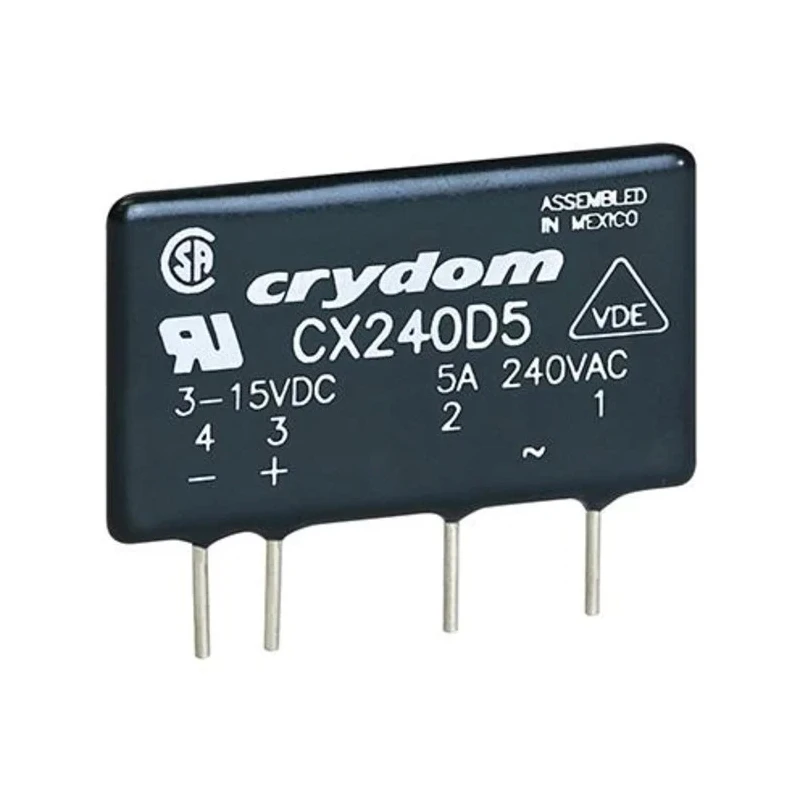 Crydom Crydom CX Series Solid State Relay 5 A Load PCB Mount 280 V AC Load 15V DC Control CX240D5