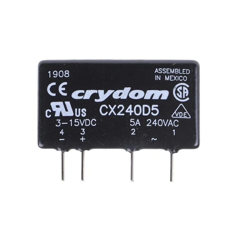 Crydom Crydom CX Series Solid State Relay 5 A Load PCB Mount 280 V AC Load 15V DC Control CX240D5
