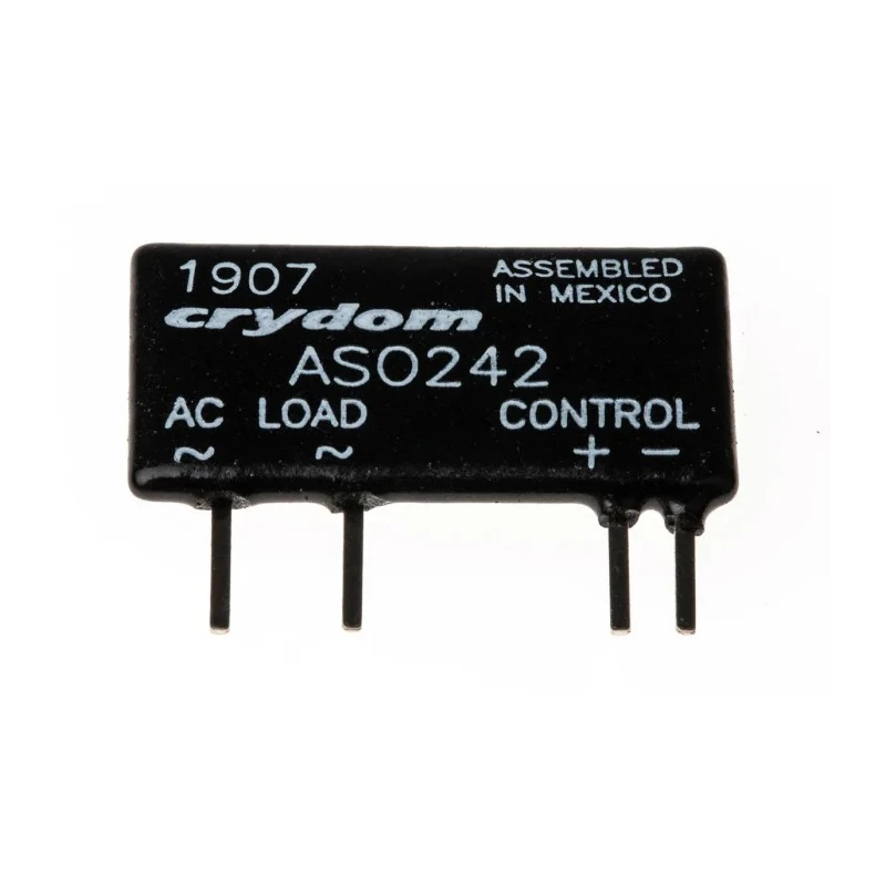 Crydom AS Series Solid State Relay, 2 A Load, PCB Mount, 280 Vrms Load, 10V dc Control ASO242