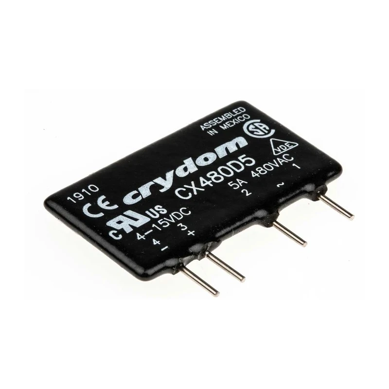 Crydom CX Series Solid State Relay, 5 A Load, PCB Mount, 660 V AC Load, 15 V Control CX480D5