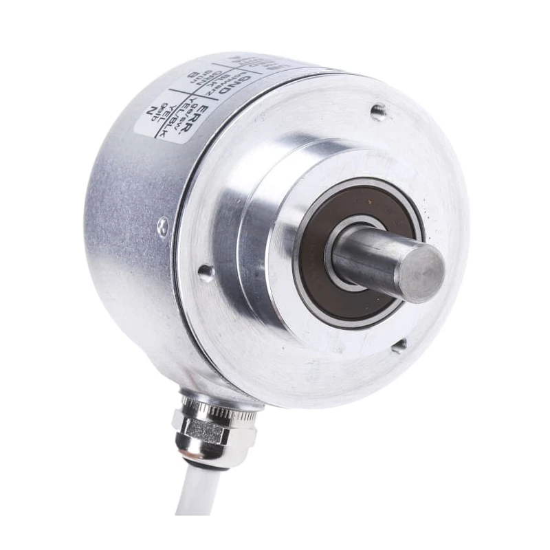Kubler RI58-O Series Incremental Encoder 30V dc 5000 ppr Push Pull Signal Solid Shaft 10 mm RS0550178