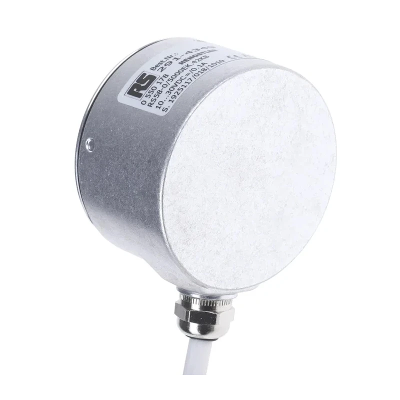 Kubler RI58-O Series Incremental Encoder 30V dc 5000 ppr Push Pull Signal Solid Shaft 10 mm RS0550178