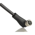 binder Sensor Actuator Cable Female 3 Way Right Angle to Unterminated Free End, 2m, Polyurethane Jacket, 60V 79 3408 52 03