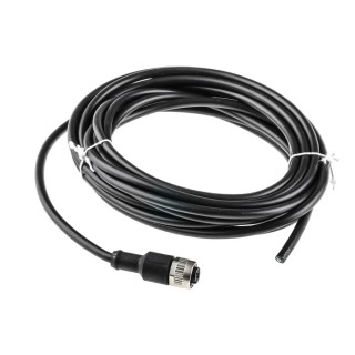 binder Sensor Actuator Cable Female 4-way Straight to Unterminated Free End, 5 m, PVC Jacket, 250V, Model 79 3430 17 04