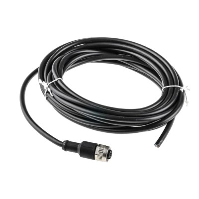 binder Sensor Actuator Cable Female 4-way Straight to Unterminated Free End, 5 m, PVC Jacket, 250V, Model 79 3430 17 04