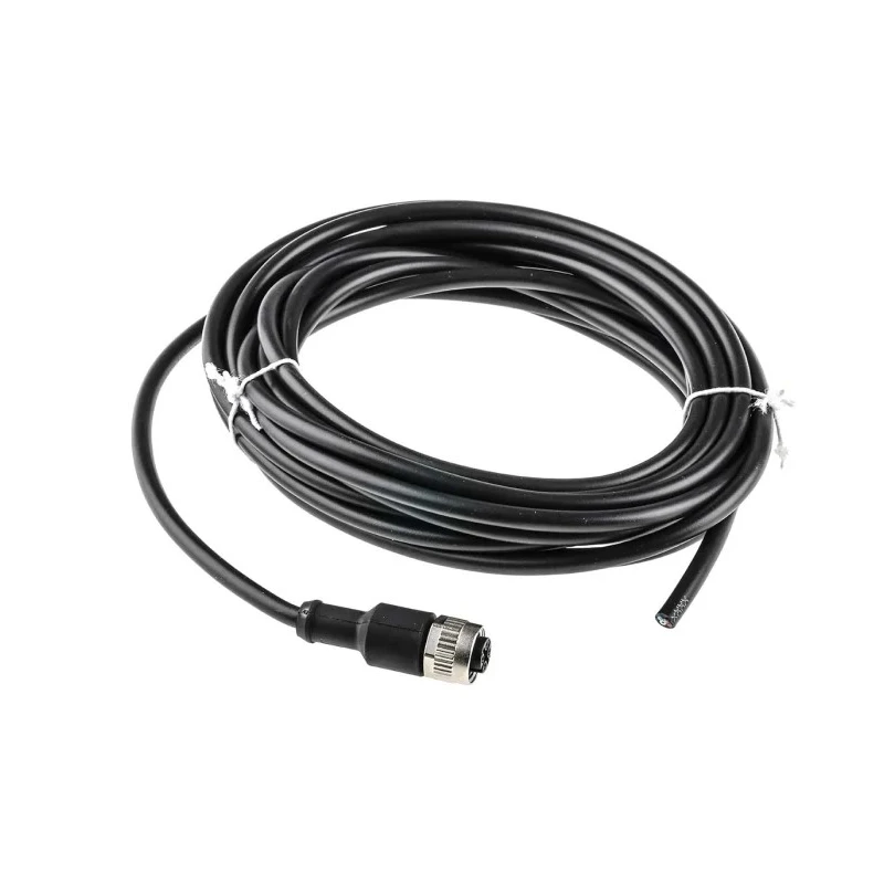 binder Sensor Actuator Cable Female 4-way Straight to Unterminated Free End, 5 m, PVC Jacket, 250V, Model 79 3430 17 04