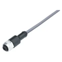 binder Sensor Actuator Cable Female 4-way Straight to Unterminated Free End, 5 m, PVC Jacket, 250V, Model 79 3430 17 04