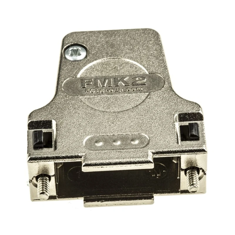 FCT from Molex 172704 Series Die Cast Zinc Angled D-Sub Backshell, 15 Way Strain Relief FMK2 / 1727040097
