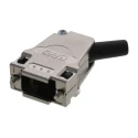 RS PRO FMK Series Die Cast Zinc Angled D-Sub Backshell 9 Way Strain Relief FMK1 / 1727040095