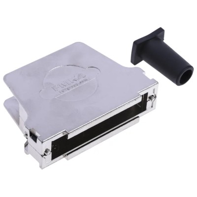 FCT from Molex FMK Series Die Cast Zinc Angled D-Sub Backshell, 37 Way Strain Relief FMK4-K201 / 1731110063