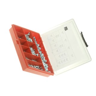 RS PRO Steel 450 Piece Hex Socket Drive Socket Screw Drive Screw/Bolt Kit 290-9599