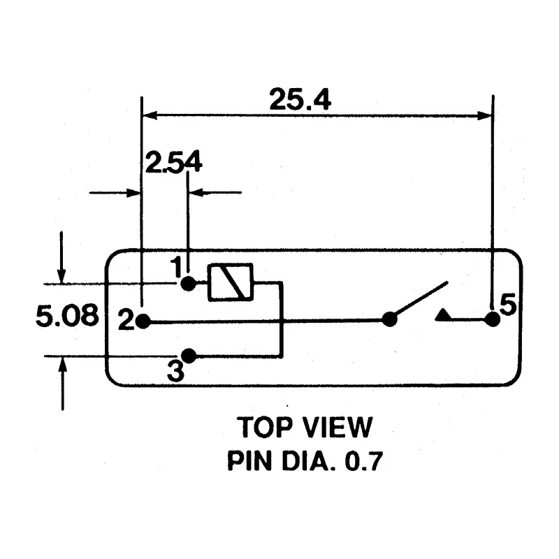 Meder Reed Relay SPNO B05 Series Nickel-Plated Steel Case Magnetic Screening B05-1A72-B V619