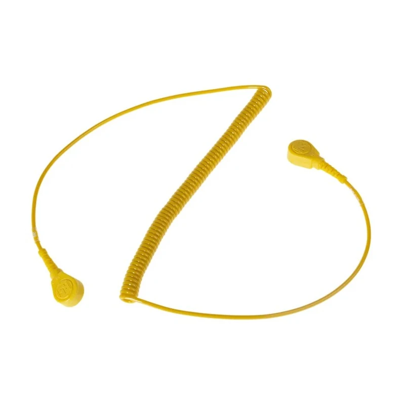 RS PRO ESD Grounding Cord Yellow 1.8m 291-9489