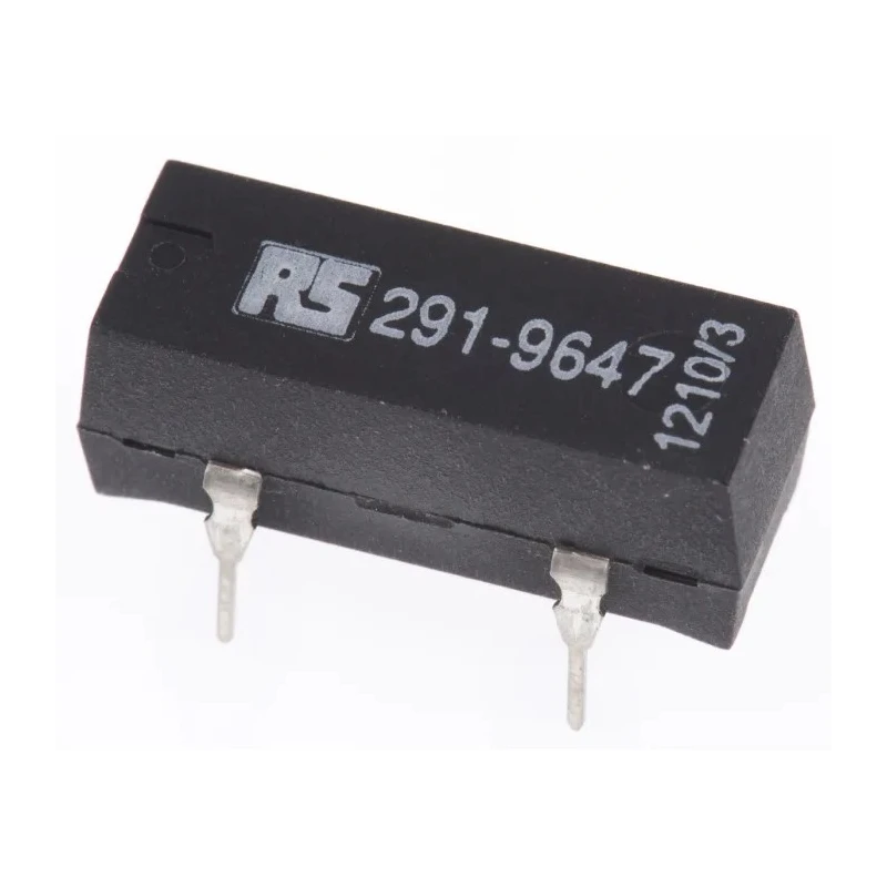 RS PRO PCB Reed Relay, 24V DC Coil, SPNO Contact, 300V DC Max, 0.5A Max, 2150 Ω 291-9647