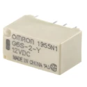 Omron Ultra-Miniature PCB Signal Relay, 12V DC Coil, 2A Switching Current, DPDT Contact Configuration G6S-2-Y DC12
