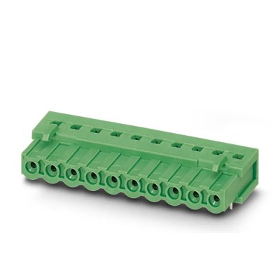 Phoenix Contact COMBICON IC Series Pluggable Terminal Block 10-Contact 5.08mm Pitch 1 Row 320V 12A Polyamide Housing 1786488