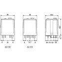 Finder Power Relay 12V DC Coil, 16A Switching Current, 3PDT Contact Configuration 62.33.9.012.0040