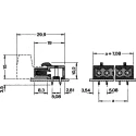 Phoenix Contact Pluggable Terminal Block, 4-Contact, 5.08 mm Pitch, 250V, 12A, Polyamide Housing, Female Connector 1785968