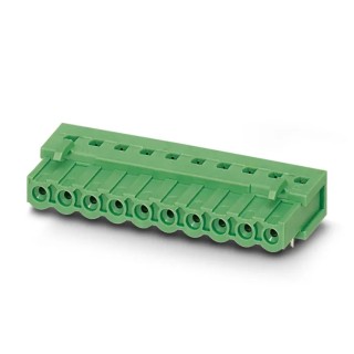 Phoenix Contact Pluggable Terminal Block 12-Contact 5.08 mm Pitch 320V 12A Right Angle Polyamide Housing 1786501