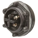 Bulgin Circular Connector 4 Contacts Panel Mount Socket Female IP68 IP69K 250V 10A Standard Buccaneer PX0747/S