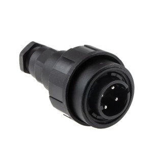 Bulgin Circular Connector Standard Buccaneer Series Cable Mount Plug Male 4 Contacts 10A 250V IP68 IP69K PX0748/P
