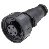 Bulgin Circular Connector 4 Contacts Cable Socket Female Polymer Housing Threaded Mating PX0748/S