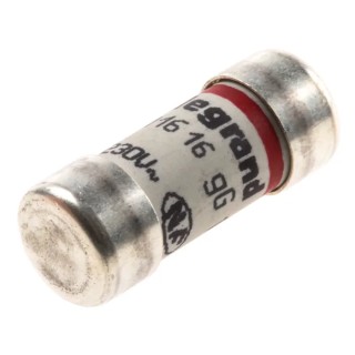 Legrand 16A Fast Acting Ceramic Cartridge Fuse, 10 x 25 mm, 230V AC, Series 0 116 16 0 116 16