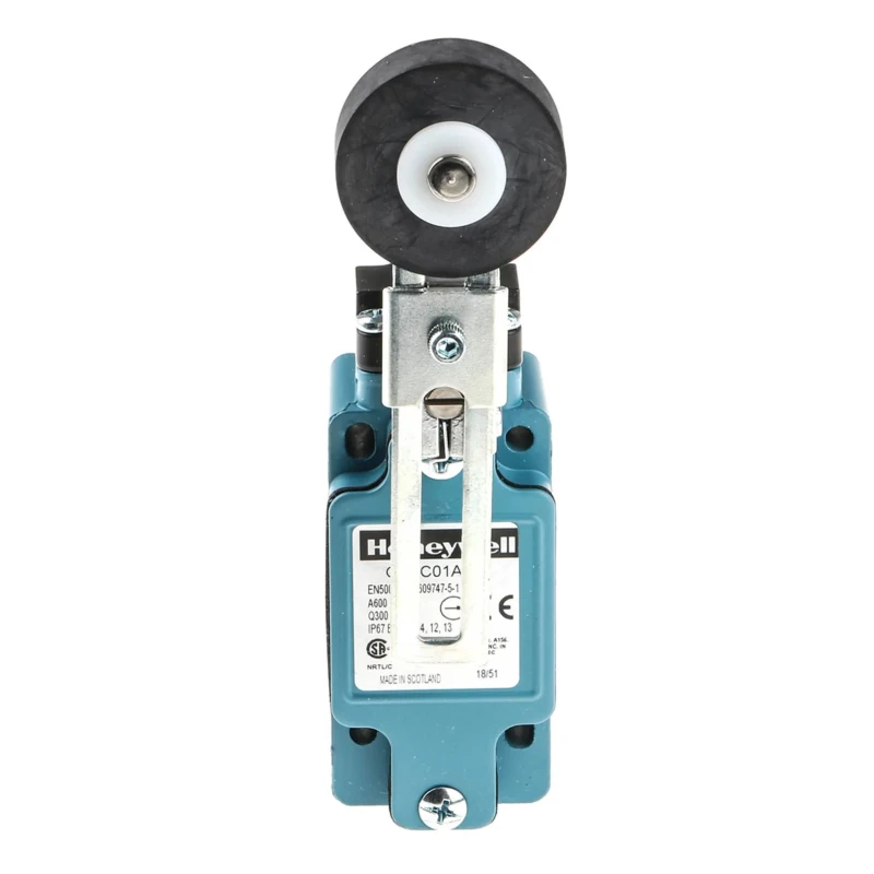 Honeywell Technologies GLA Series Adjustable Roller Lever Limit Switch, SPDT, IP67, Die Cast Zinc Housing, 600V GLAC01A2W
