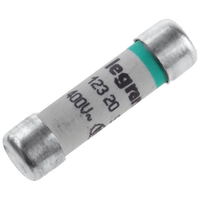 Legrand 20A Fast Acting Ceramic Cartridge Fuse 8.5 x 32 mm 400V AC 0 123 20