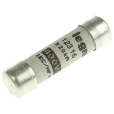 Legrand 16A Fast Acting Ceramic Cartridge Fuse 8.5 x 32 mm 400V AC 0 123 16