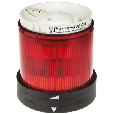 Schneider Electric Harmony XVB Series Red Steady Effect Beacon Unit, Incandescent LED Bulb 250V AC IP65 XVBC34