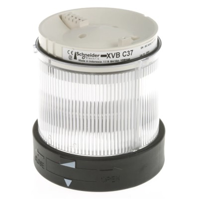 Schneider Electric Harmony XVB Series Clear Steady Effect Beacon Unit Incandescent LED Bulb 250V AC IP65 XVBC37
