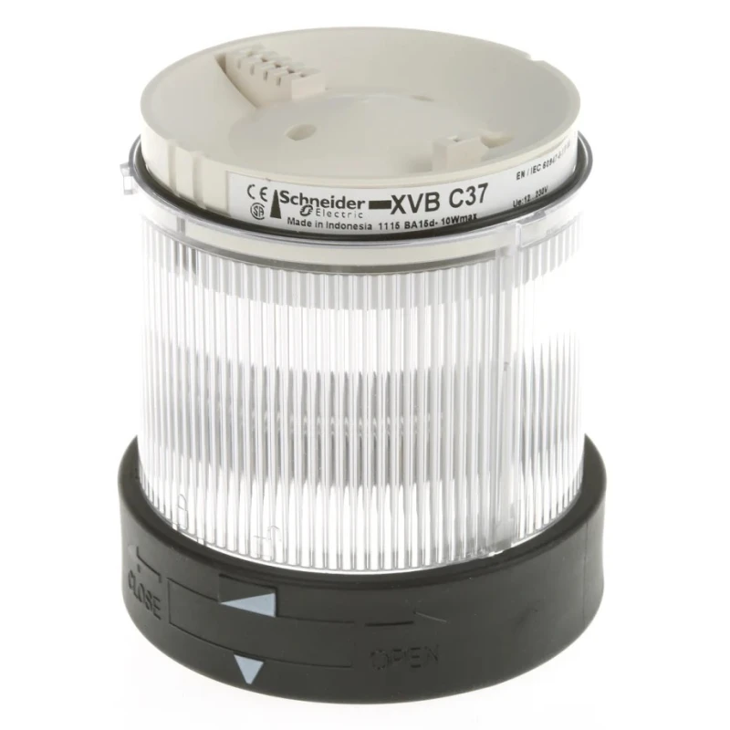 Schneider Electric Harmony XVB Series Clear Steady Effect Beacon Unit Incandescent LED Bulb 250V AC IP65 XVBC37