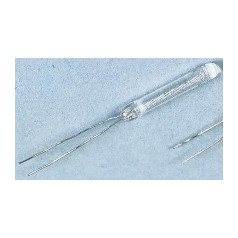 Correge PT100 RTD Sensor 3 mm Diameter, 10 mm Length, 2 Wire, Class A Accuracy, Glass Probe PT100
