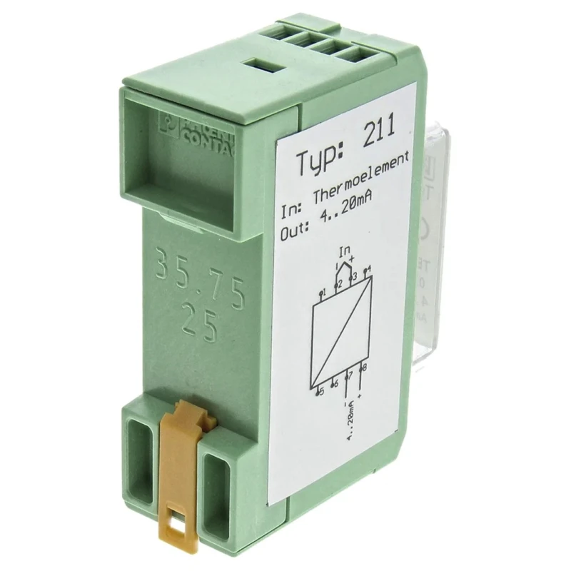 LKMelectronic Temperature Transmitter Thermocouple Input 4 to 20 mA Output 35V, -40°C to 85°C LKM 211/K1